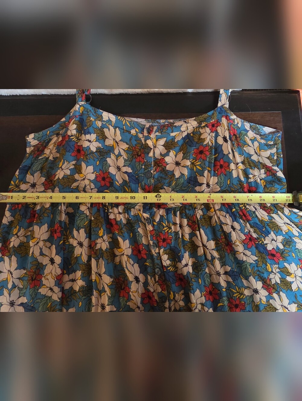 Natural Life ankle length floral button front, maxi dress - Picture 7 of 7